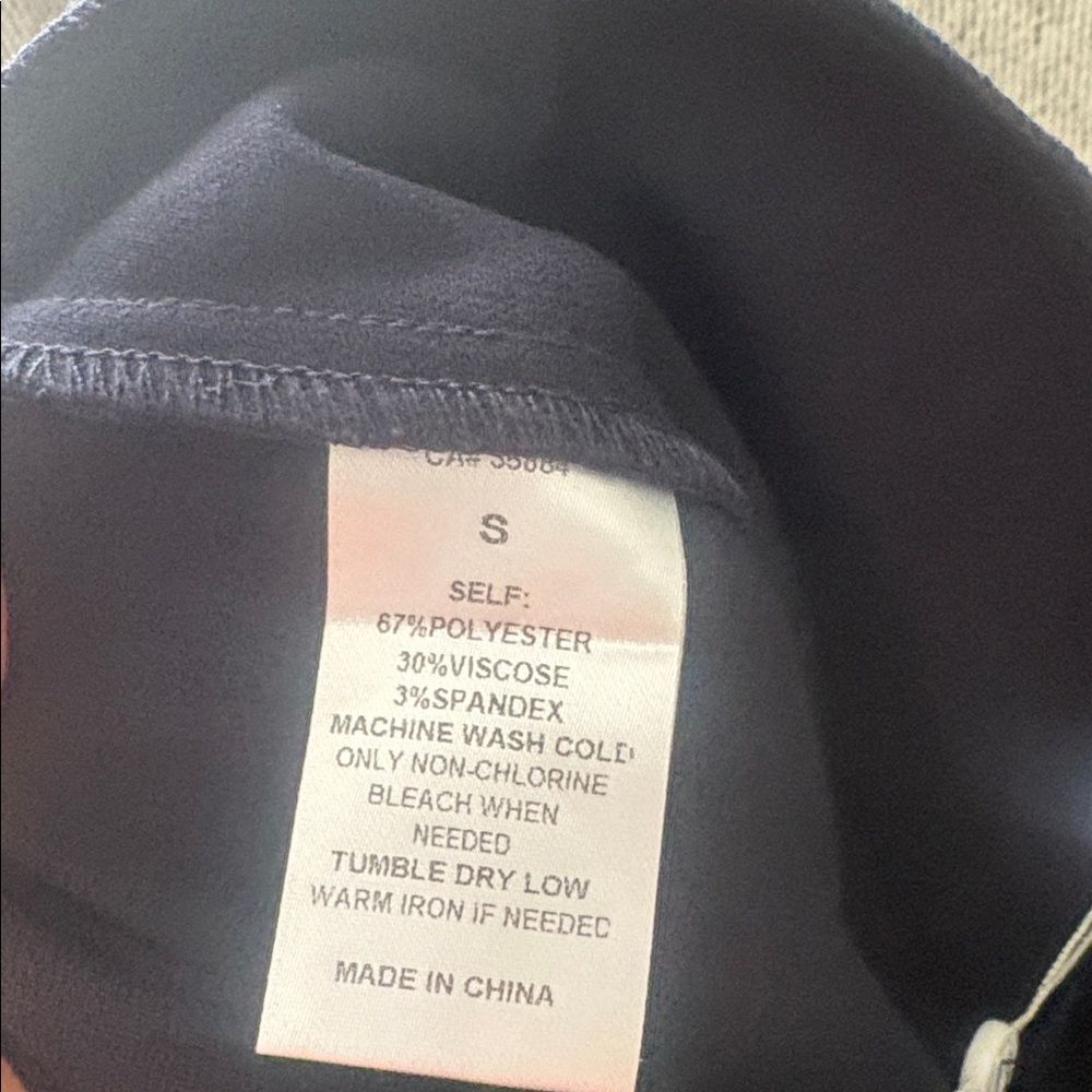 NWT Sage the Label East VIllage Pant Navy Blue Flare Leg Trouser Pants Sz Small - Picture 3 of 8
